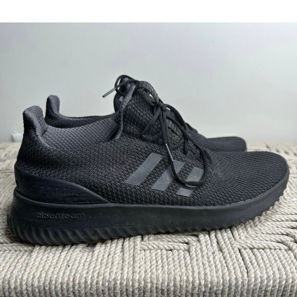 Adidas: Black Cloud Foam Sneakers - Picture 5 of 10
